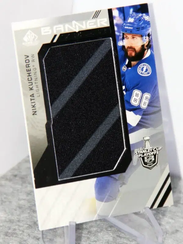 2021-22 Nikita Kucherov #BYSC-NK Upper Deck SP Game Used Banner Year Stanley Cup