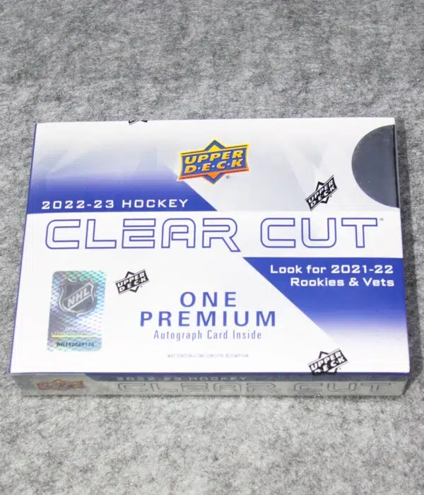 2022-23 Upper Deck Clear Cut NHL Hobby Box - Sealed