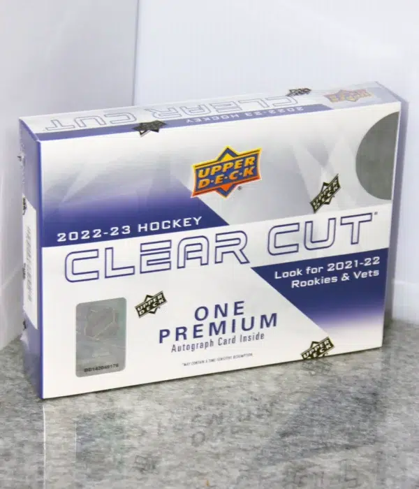 2022-23 Upper Deck Clear Cut NHL Hobby Box - Sealed