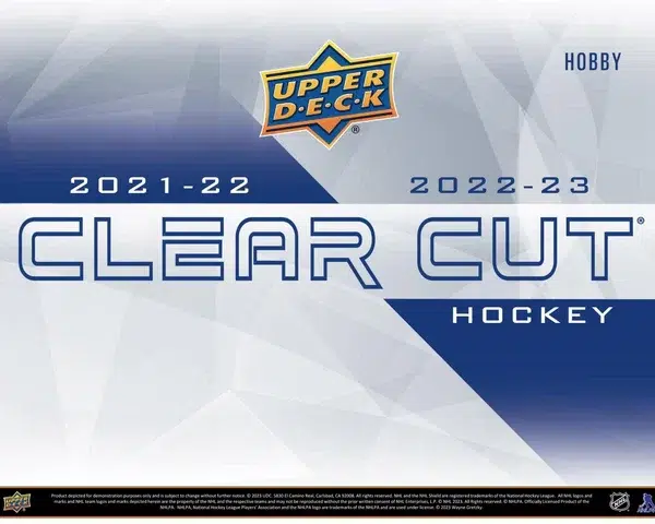 2022-23 Upper Deck Clear Cut NHL Hobby Box - Sealed
