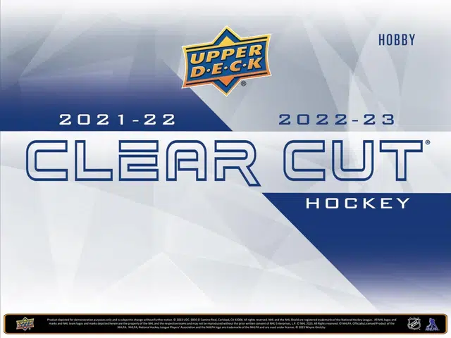 2022-23 Upper Deck Clear Cut NHL Hobby Box - Sealed