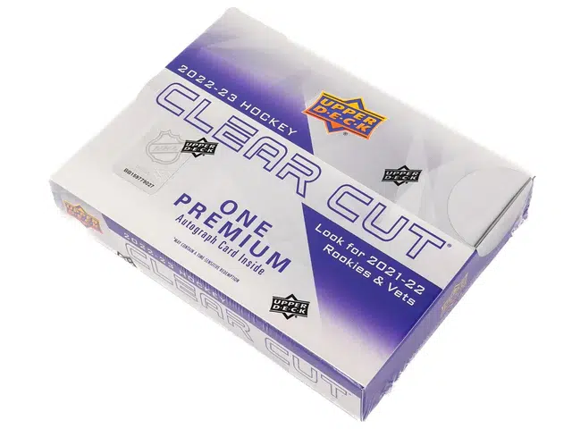 2022-23 Upper Deck Clear Cut NHL Hobby Box - Sealed