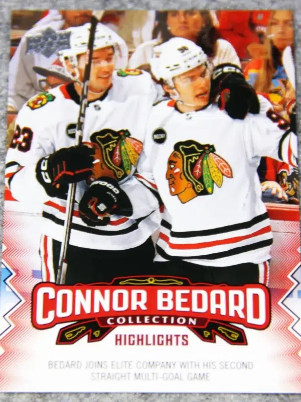 2023-24 Connor Bedard #24 Upper Deck Collection Highlights RC