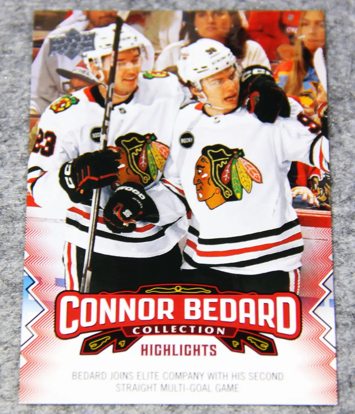 2023-24 Connor Bedard #24 Upper Deck Collection Highlights RC