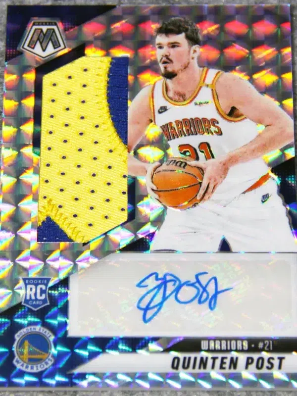 2024-25 Quinten Post #RJA-PST Panini Mosaic Rookie Jersey Auto Silver Prizm RC