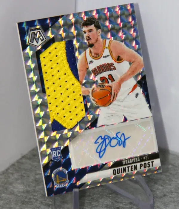 2024-25 Quinten Post #RJA-PST Panini Mosaic Rookie Jersey Auto Silver Prizm RC