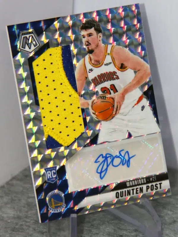 2024-25 Quinten Post #RJA-PST Panini Mosaic Rookie Jersey Auto Silver Prizm RC