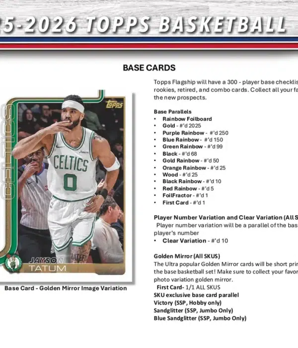 2025-26 Topps NBA Basketball Value Box - Verzegeld