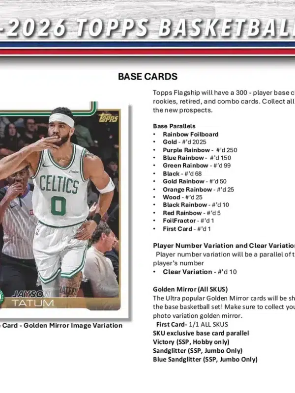 2025-26 Topps NBA Basketball Value Box - Sealed