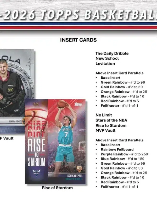 2025-26 Topps NBA Basketball Value Box - Sealed