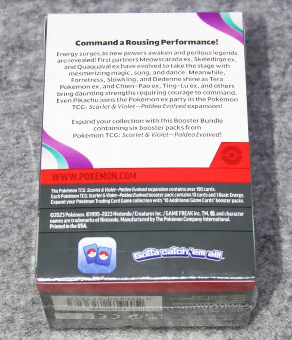 Pokemon TCG Scarlet & Violet Paldea Evolved Booster 6pk Bundle – Sealed