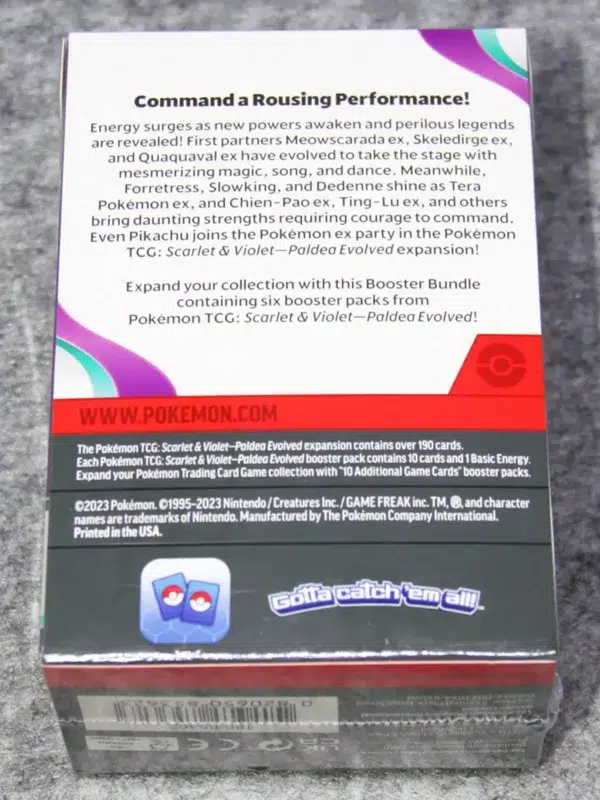 Pokemon TCG Scarlet & Violet Paldea Evolved Booster 6pk Bundle – Sealed