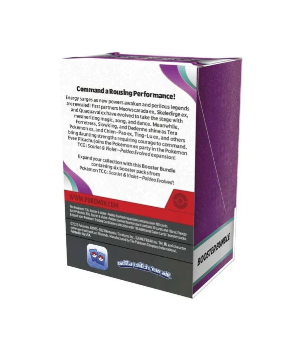 Pokemon TCG Scarlet & Violet Paldea Evolved Booster 6pk Bundle – Sealed