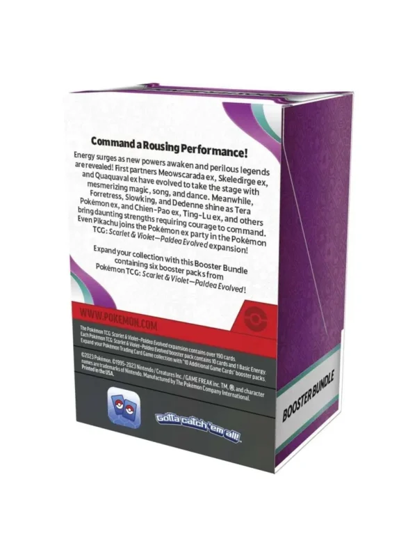 Pokemon TCG Scarlet & Violet Paldea Evolved Booster 6pk Bundle – Sealed