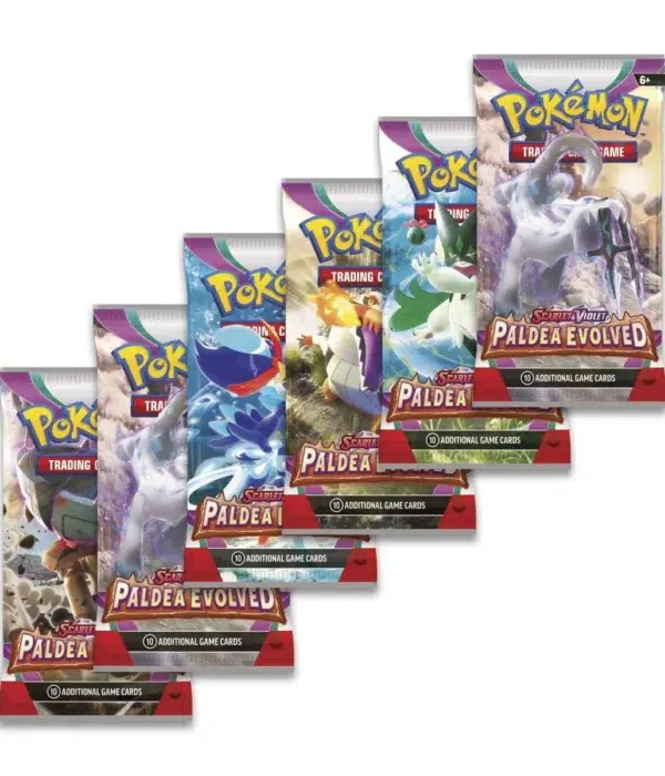 Pokemon TCG Scarlet & Violet Paldea Evolved Booster 6pk Bundle – Sealed