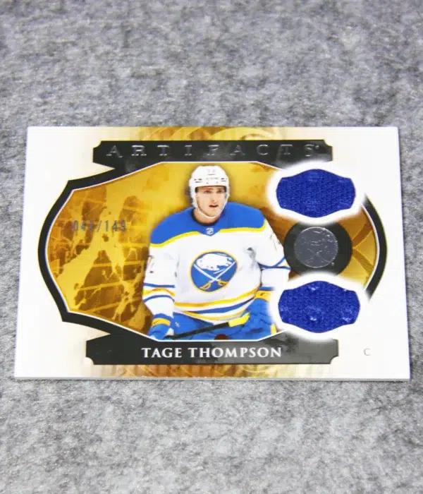 2023-24 Tage Thompson #102 Upper Deck Artifacts Dual Patch /149