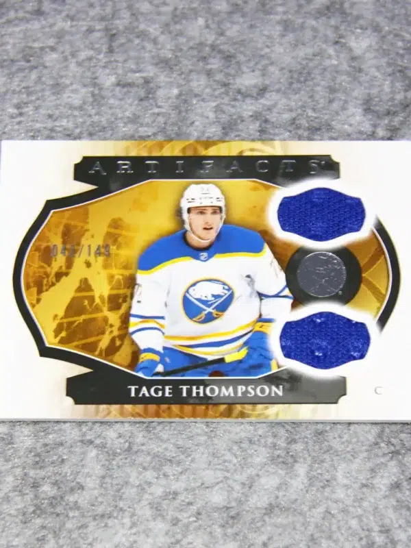 2023-24 Tage Thompson #102 Upper Deck Artifacts Dual Patch /149