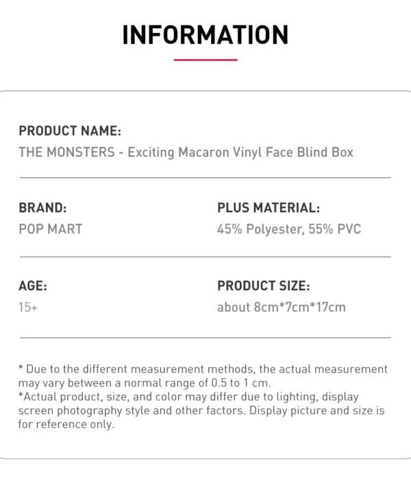 Pop Mart Labubu Exciting Macaron The Monsters Blind Box