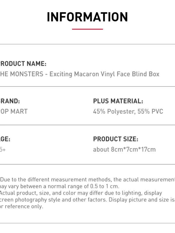 Pop Mart Labubu Exciting Macaron The Monsters Blind Box