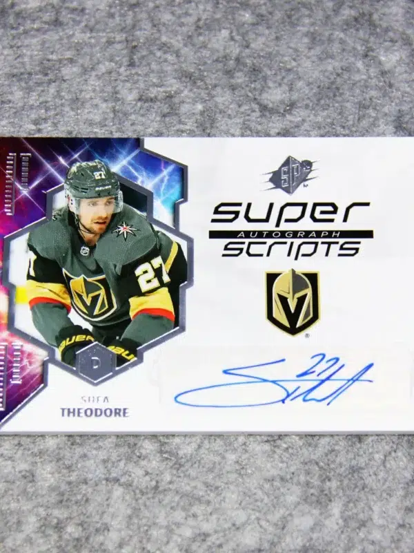 2019-20 Shea Theodore #SS-ST Upper Deck SPx Super Scripts Autograph
