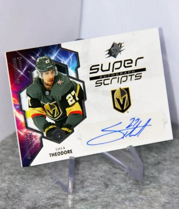 2019-20 Shea Theodore #SS-ST Upper Deck SPx Super Scripts Autograph