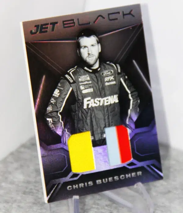 2022 Chris Buescher #JBM-CB Panini Nascar Chronicles Black Racing Jet Black Materials