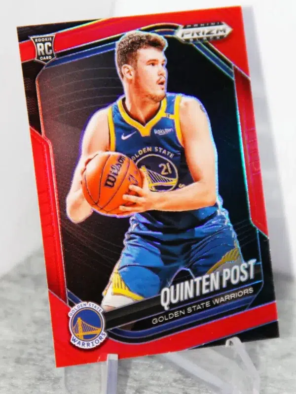 2024-25 Quinten Post #195 Panini Prizm Black Red Prizm RC /299