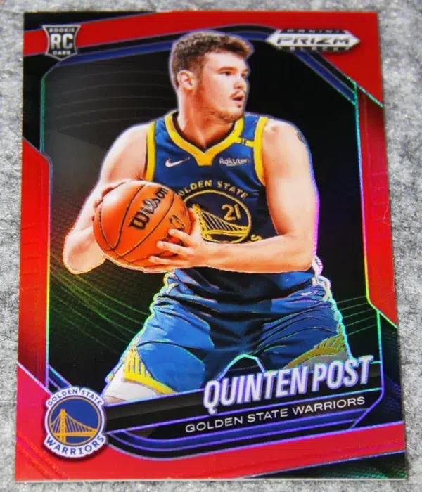2024-25 Quinten Post #195 Panini Prizm Black Red Prizm RC /299