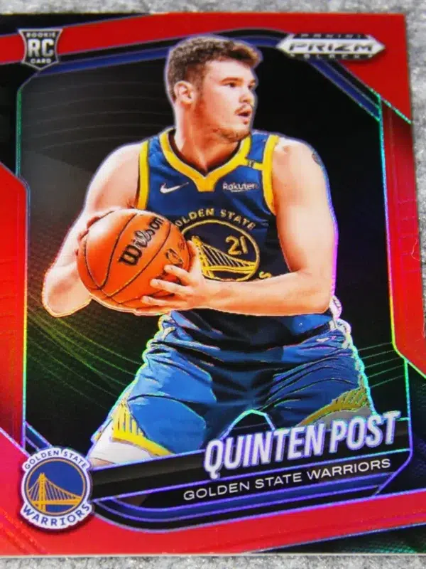 2024-25 Quinten Post #195 Panini Prizm Black Red Prizm RC /299