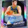 2024-25 Quinten Post #195 Panini Prizm Black Silver Prizm Autograph RC