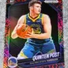 2024-25 Quinten Post #195 Panini Prizm Black SnakeSkin Prizm SSP RC