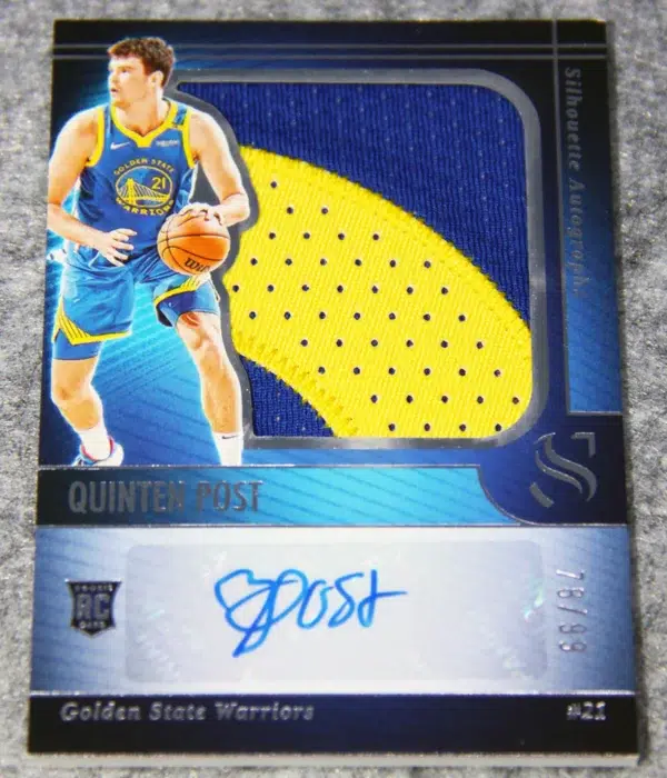 2024-25 Quinten Post #SIL-POS Panini Silhouette Autotographs RC RPA /99