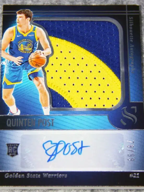 2024-25 Quinten Post #SIL-POS Panini Silhouette Autotographs RC RPA /99