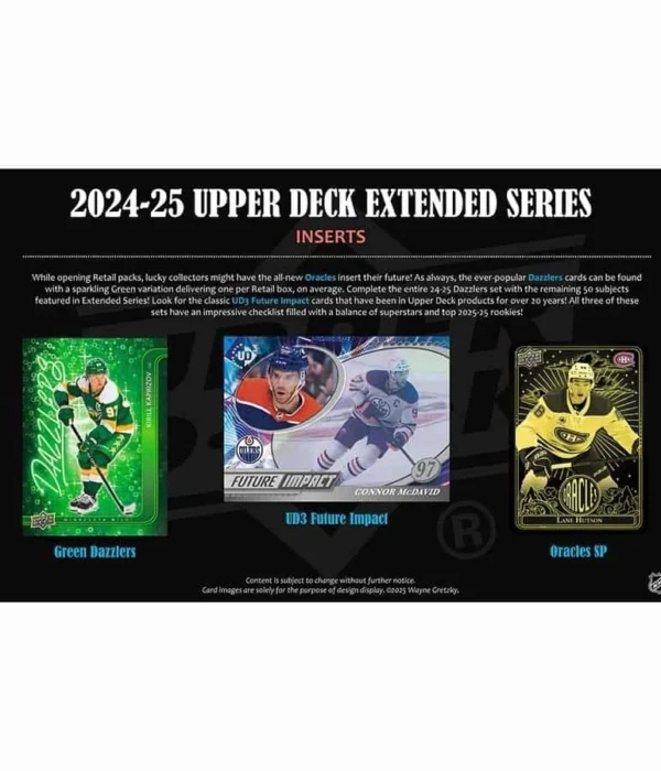 2024-25 Upper Deck Hockey Extended Series Blaster Box - Sealed