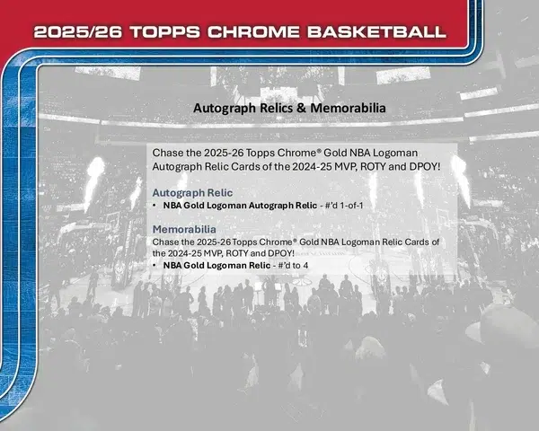 2025-26 Topps Chrome NBA Basketball Mega Box - Sealed