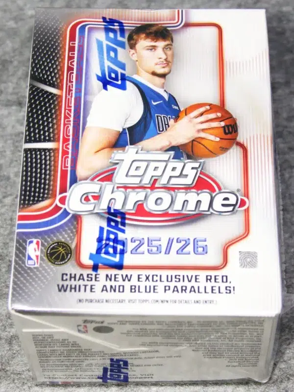 2025-26 Topps Chrome NBA Basketball Value Box - Verzegeld