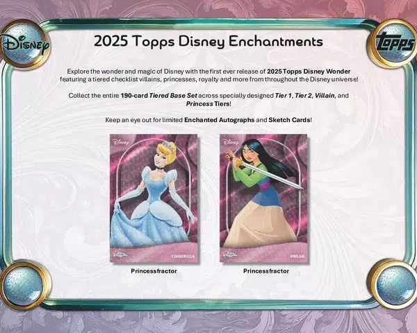 2025 Topps Disney Wonder Mega Box - Sealed