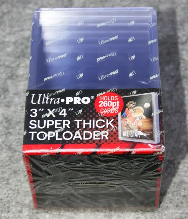 Ultra PRO Clear Super Think Toploaders 3" x 4" 260pt