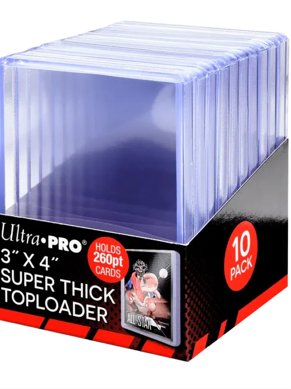 Ultra PRO Clear Super Think Toploaders 3" x 4" 260pt