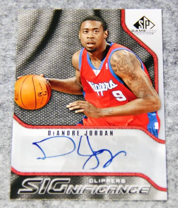 2009-10 DeAndre Jordan #S-DE Upper Deck SP Game Used SIGnificance Autograph