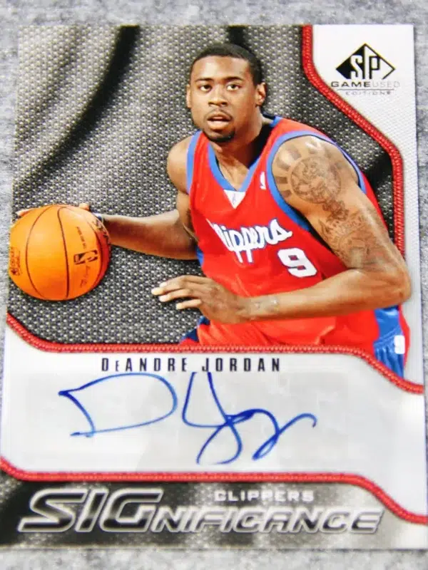 2009-10 DeAndre Jordan #S-DE Upper Deck SP Game Used SIGnificance Autograph