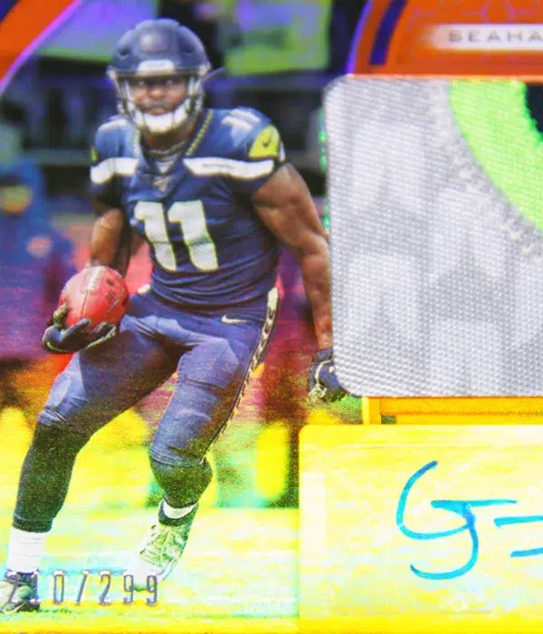 2019 Gary Jennings Jr #235 Panini Certified Freshman Fabrics Orange RC Auto RPA /299