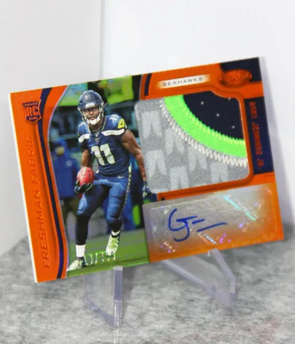 2019 Gary Jennings Jr #235 Panini Certified Freshman Fabrics Orange RC Auto RPA /299