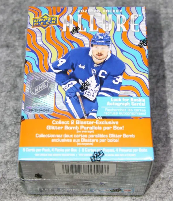 2025-26 Upper Deck Hockey Allure Blaster Box - Sealed