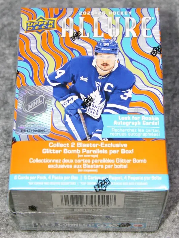 2025-26 Upper Deck Hockey Allure Blaster Box - Sealed