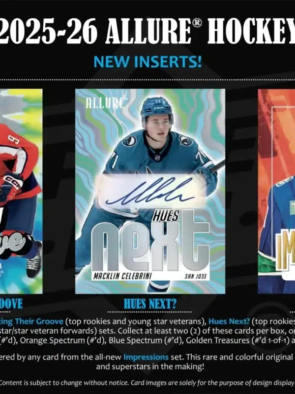 2025-26 Upper Deck Hockey Allure Blaster Box - Sealed