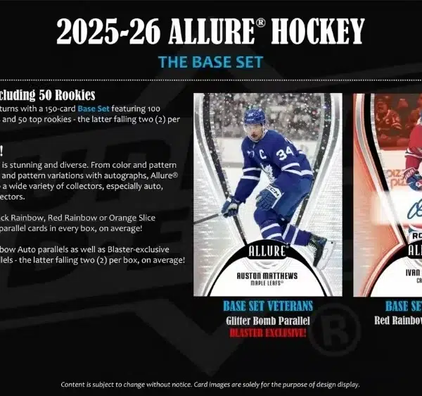2025-26 Upper Deck Hockey Allure Blaster Box - Sealed