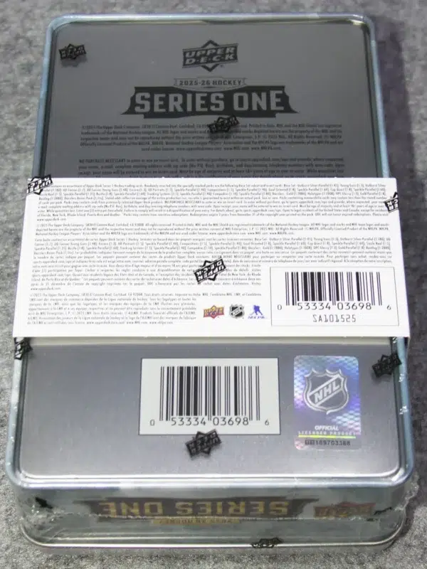 2025-26 Upper Deck Hockey Series 1 Tin - Sealed