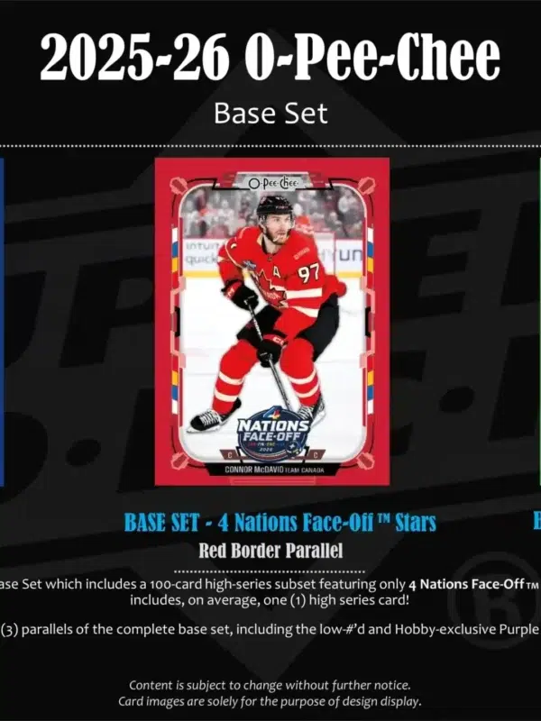 2025-26 Upper Deck O-Pee-Chee Hockey NHL Hobby Box - Sealed