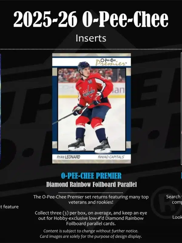 2025-26 Upper Deck O-Pee-Chee Hockey NHL Hobby Box - Sealed